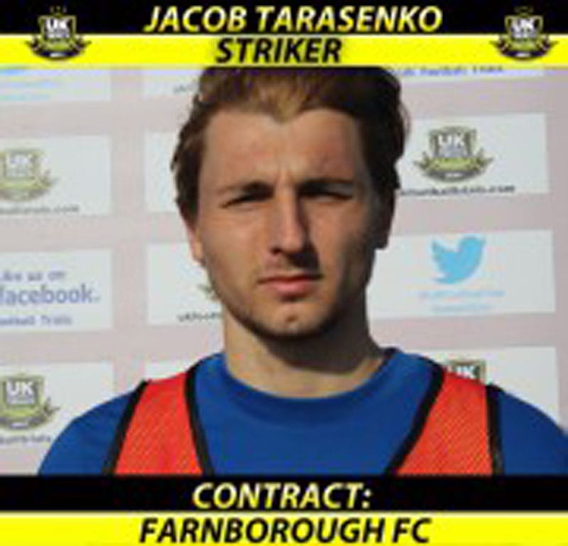 Jacob Tarasenko, Aged 18, Jacob Signs For Farnborough Following Successful Trial