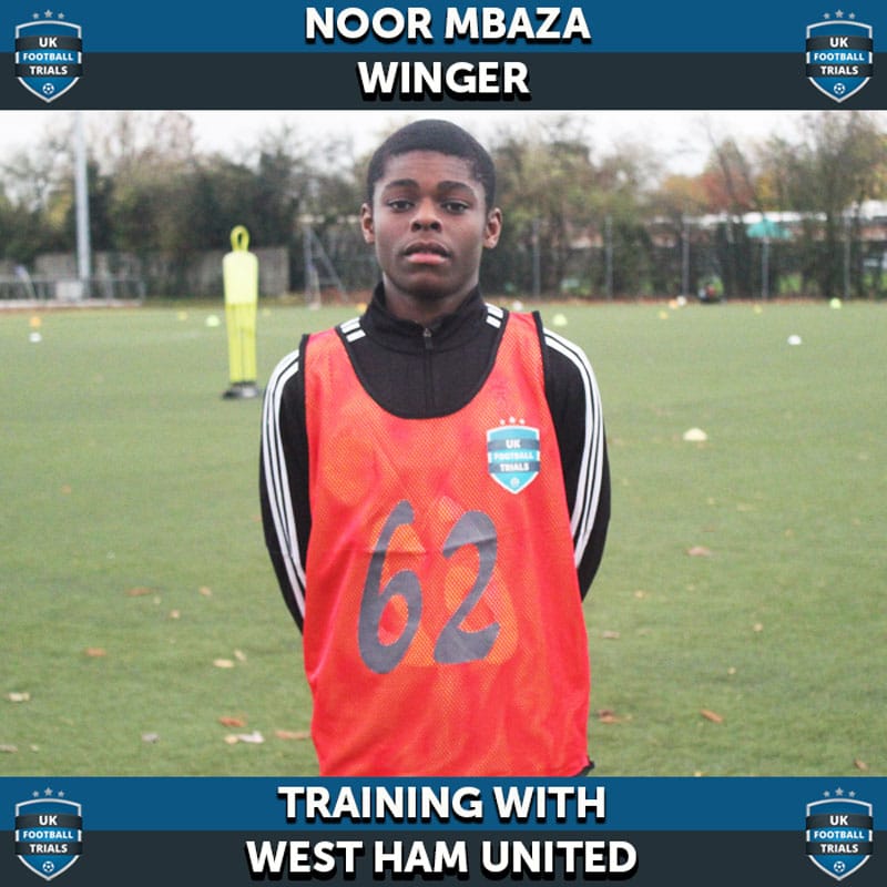 Noor Mbaza Training with West Ham