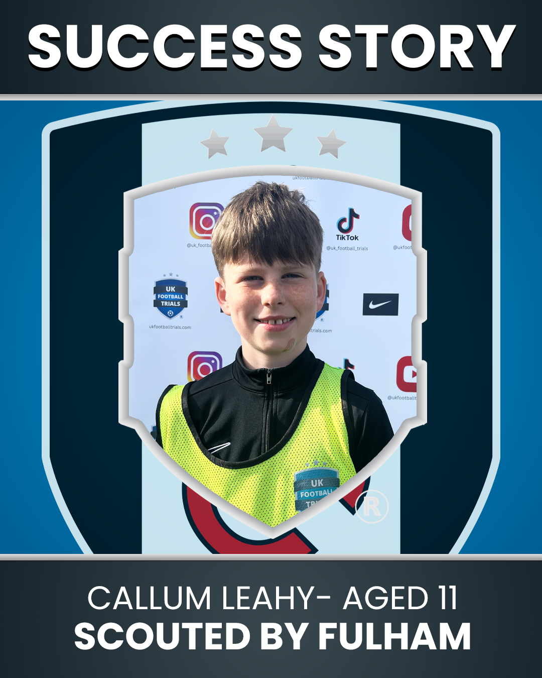 Callum Leahy – Age 11 – Scouted by Fulham