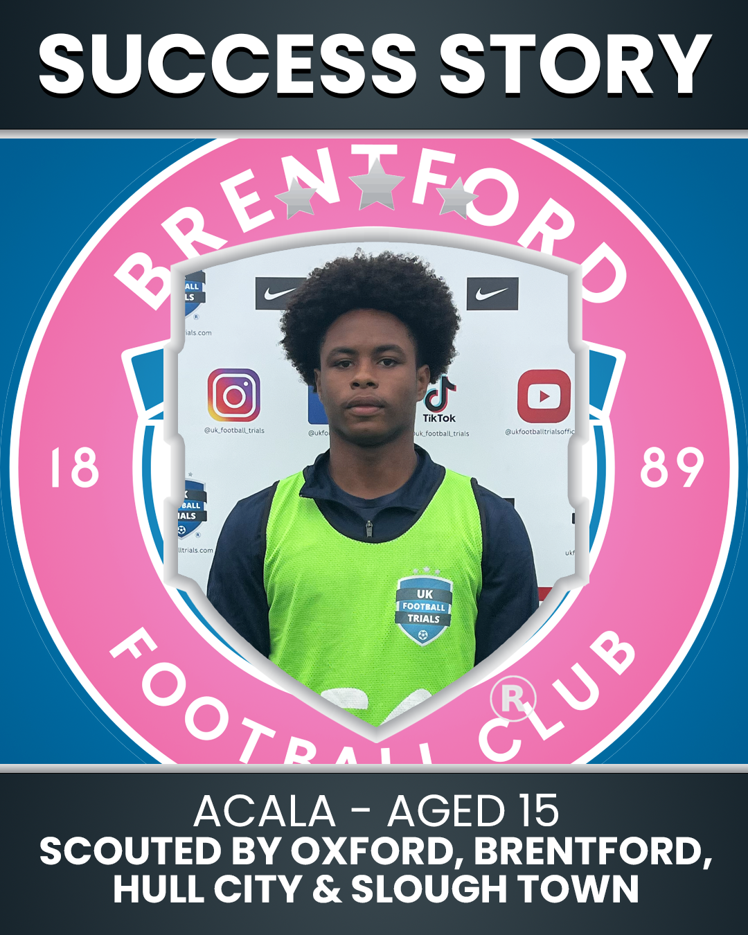 Acala – 15 Years Old – Scouted by Oxford, Brentford, Slough Town & Hull City