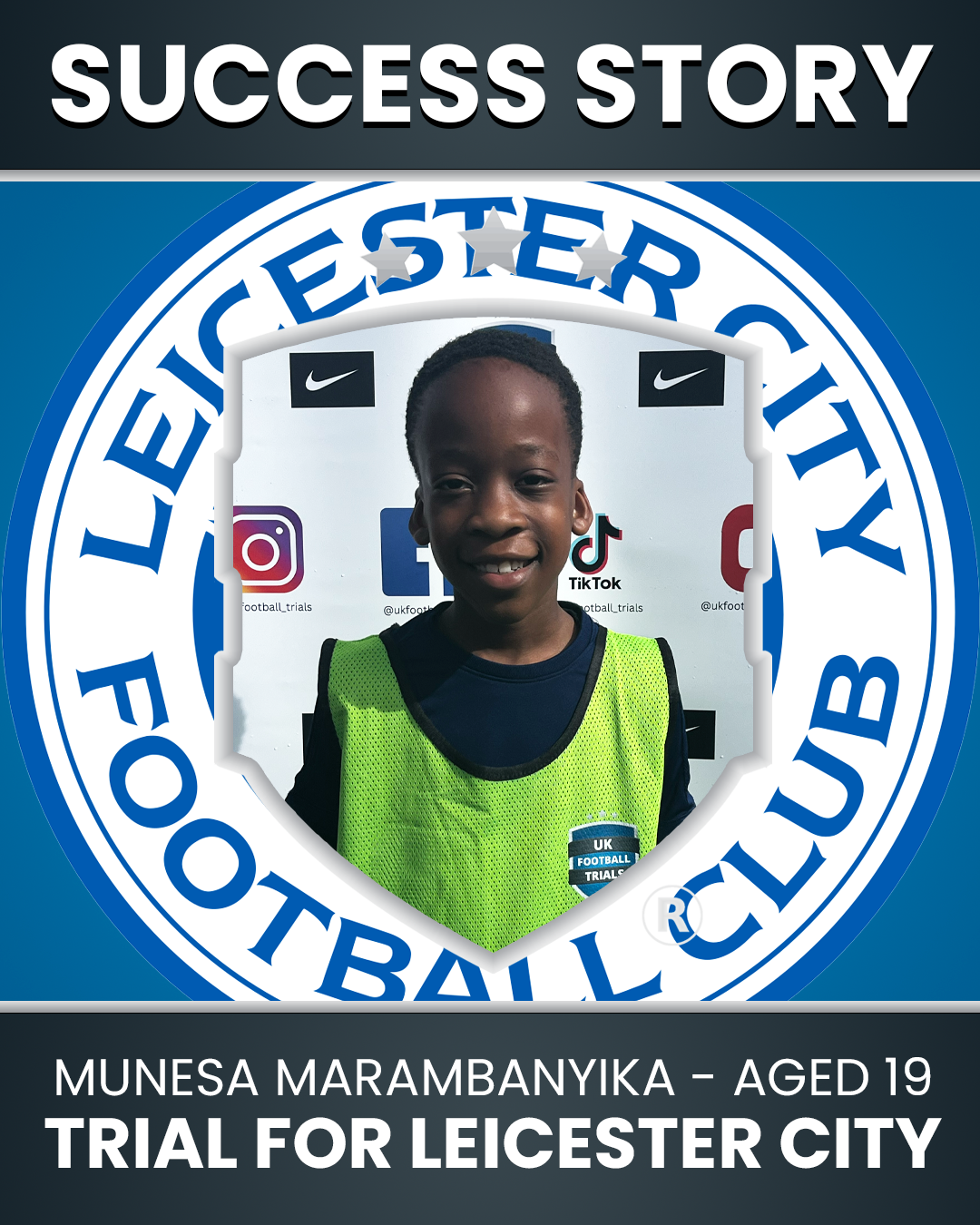 Munesu Marambanyika – 9 Years Old Trial with Leicester City