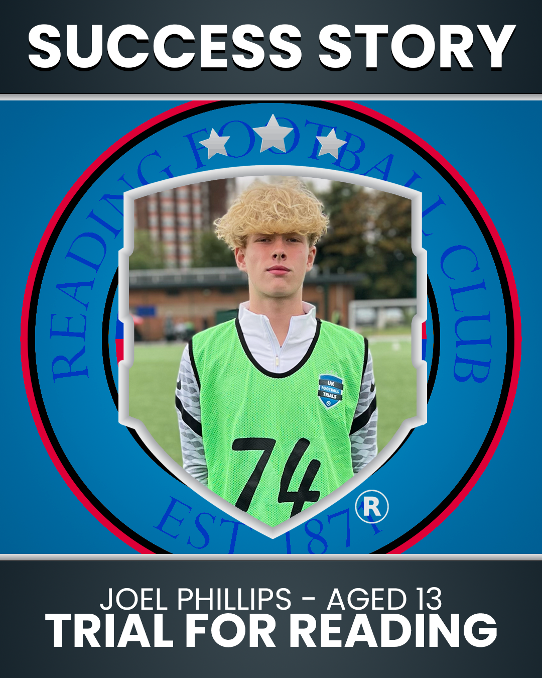 Joel Phillips - 13-Year-Old Left Midfielder 8 Week Trial with Reading