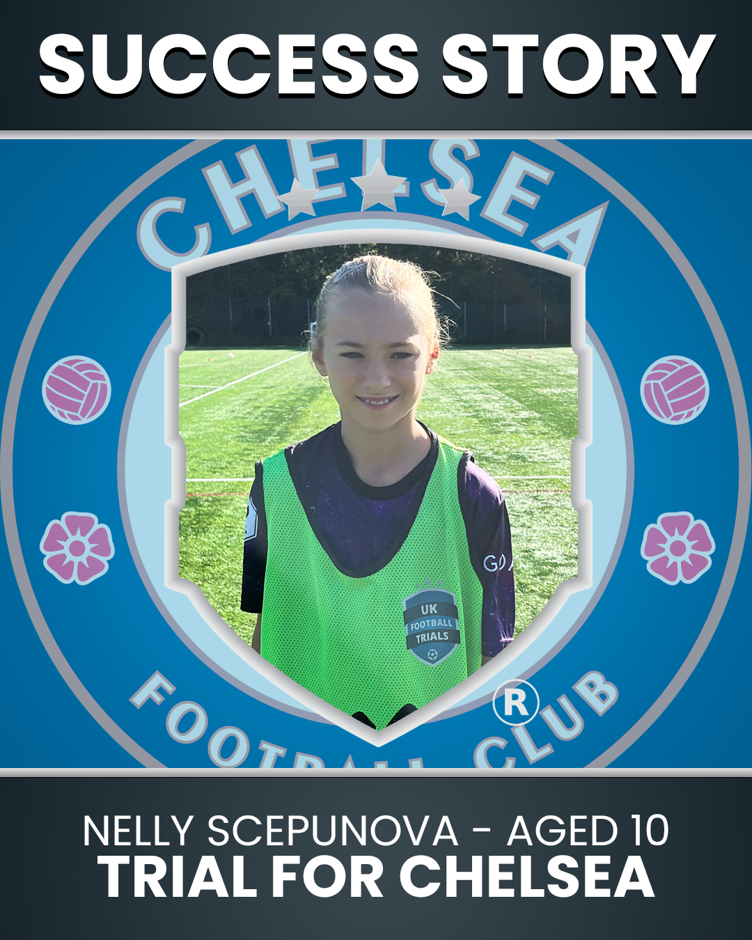 Nelly Scepunova - 10-Year-Old Striker - Trial with Chelsea