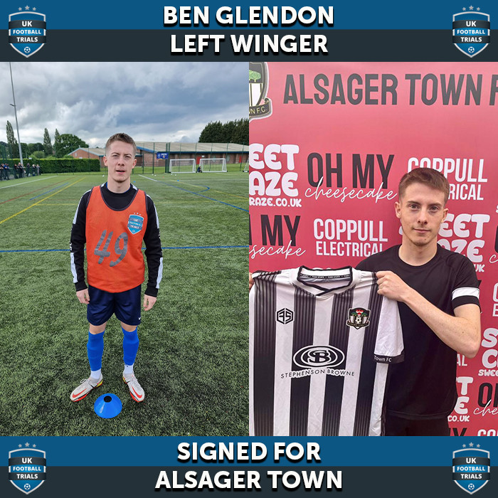 Ben Glendon - Aged 19 - SIGNED For Alsager Town