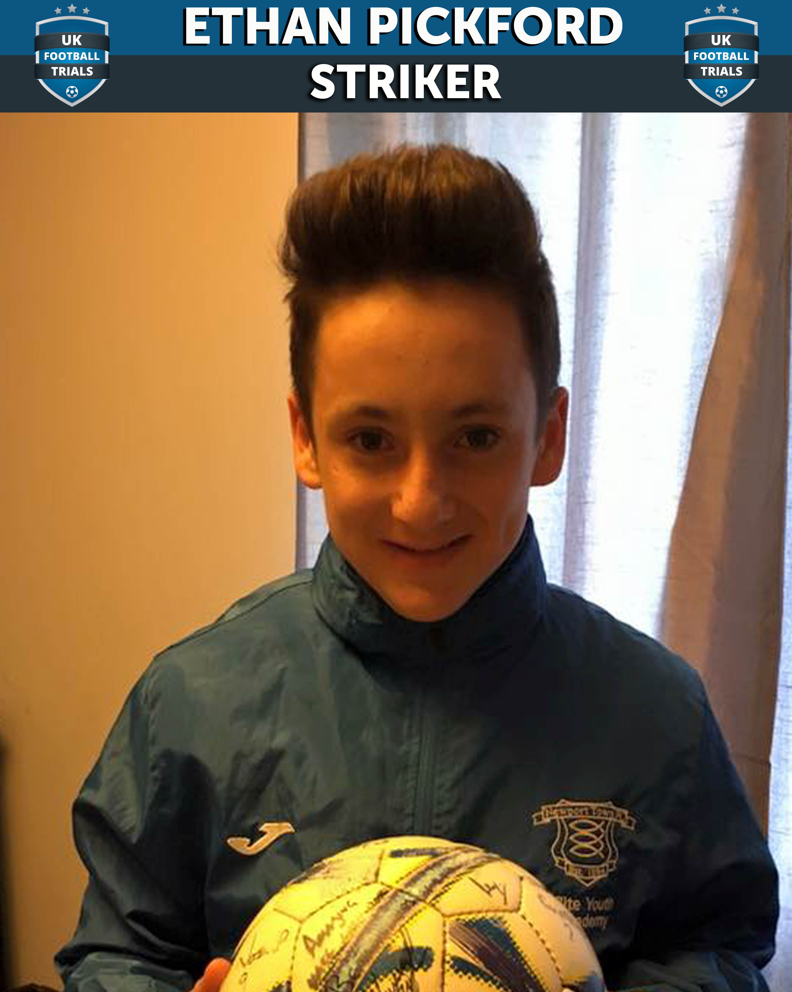 Ethan Pickford - Aged 13 - Monitored by Coventry City 