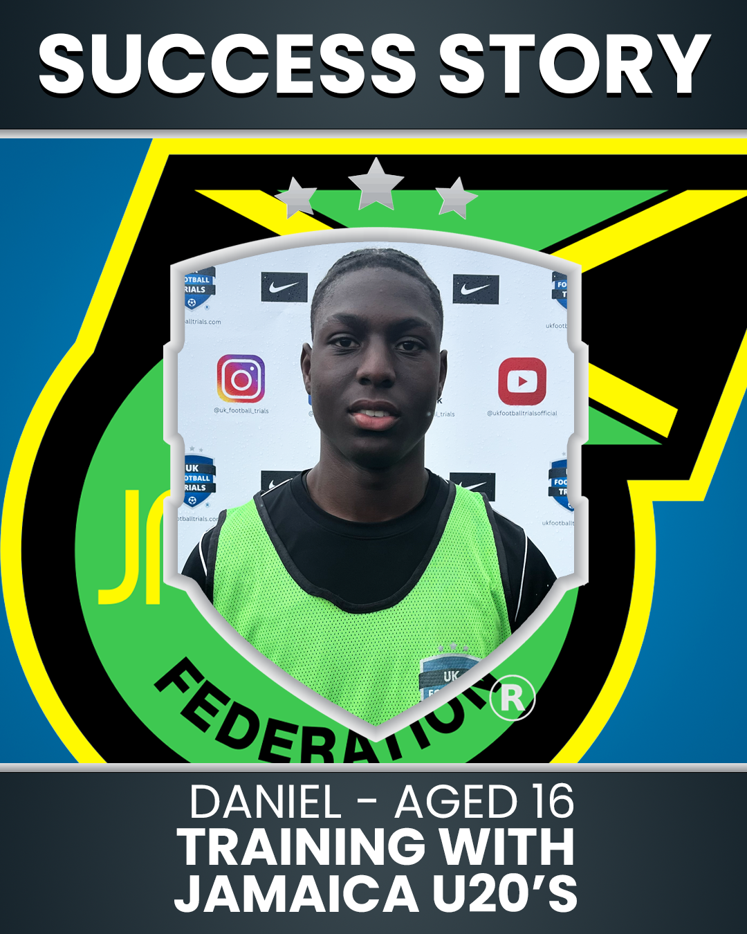 Daniel 17 Year Old – Goalkeeper | Now with Jamaica U20 National Team