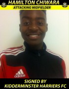 Hamilton Chiwara - Aged 15 - Signed By Conference Side Kidderminster Harriers