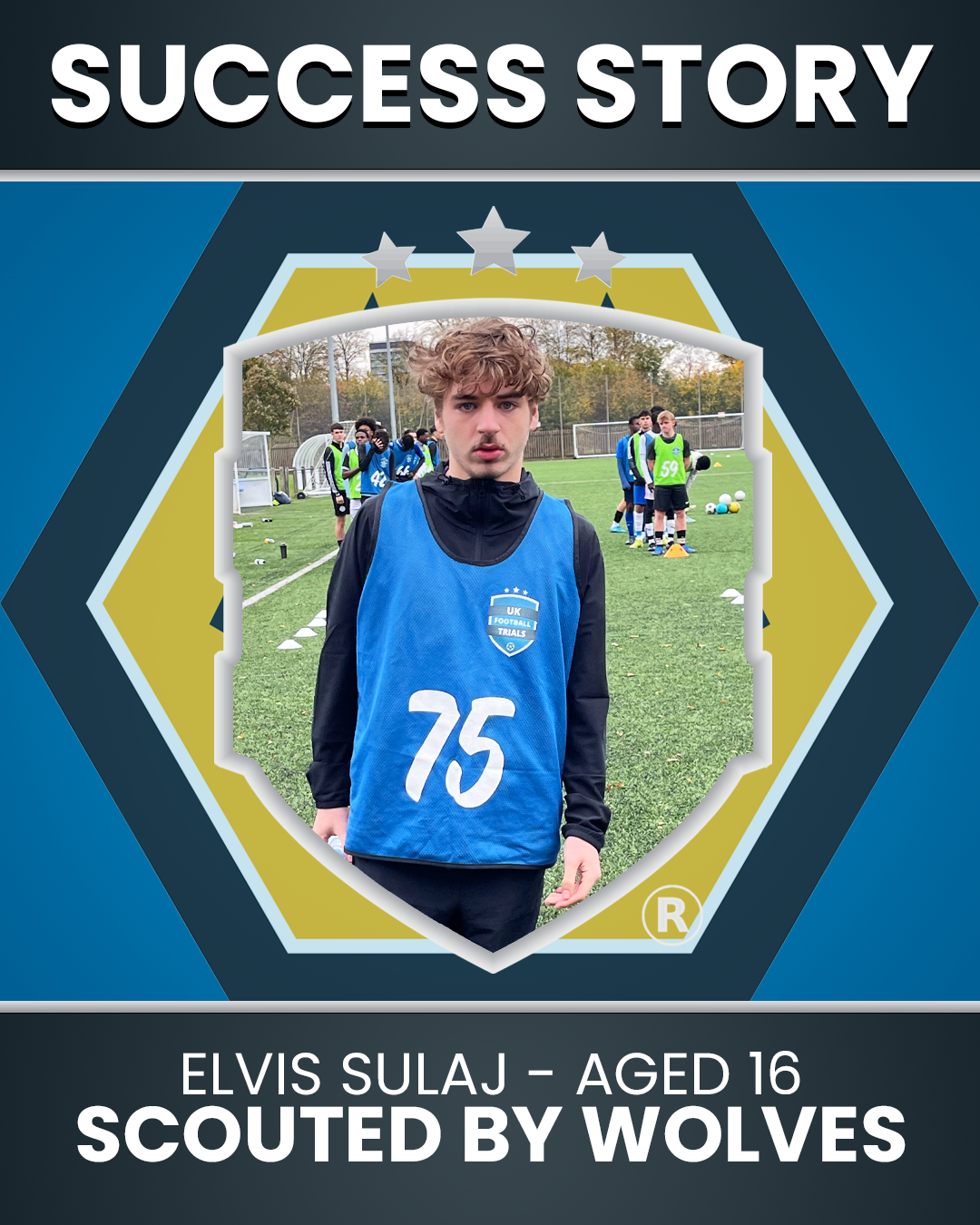 Elvis Sulaj’s Striker 17 year old Scouted by Wolves