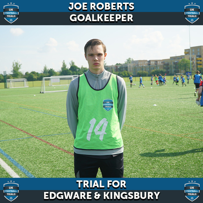 Joe Roberts - Aged 18 - Trial For Edgware and Kingsbury
