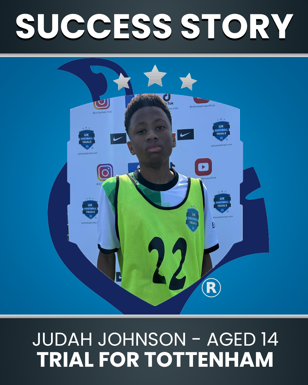 Judah Johnson - 14 Year Old Scouted by Tottenham Hot-Spur