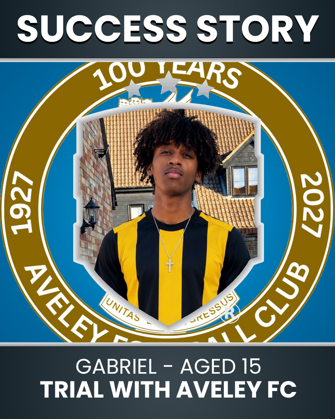 Gabriel – 15 Years Old – Right Winger | Trialling with Aveley FC