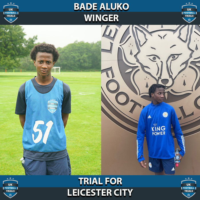 Bade Aluko - Aged 14 - Trialling With Leicester City