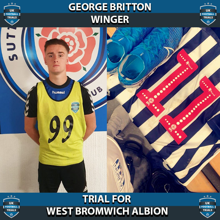 George Britton - Aged 17 - Trial for West Bromwich Albion