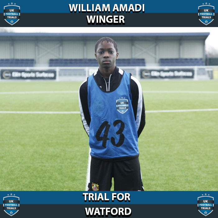 William Amadi - Aged 14 - Trial for Watford