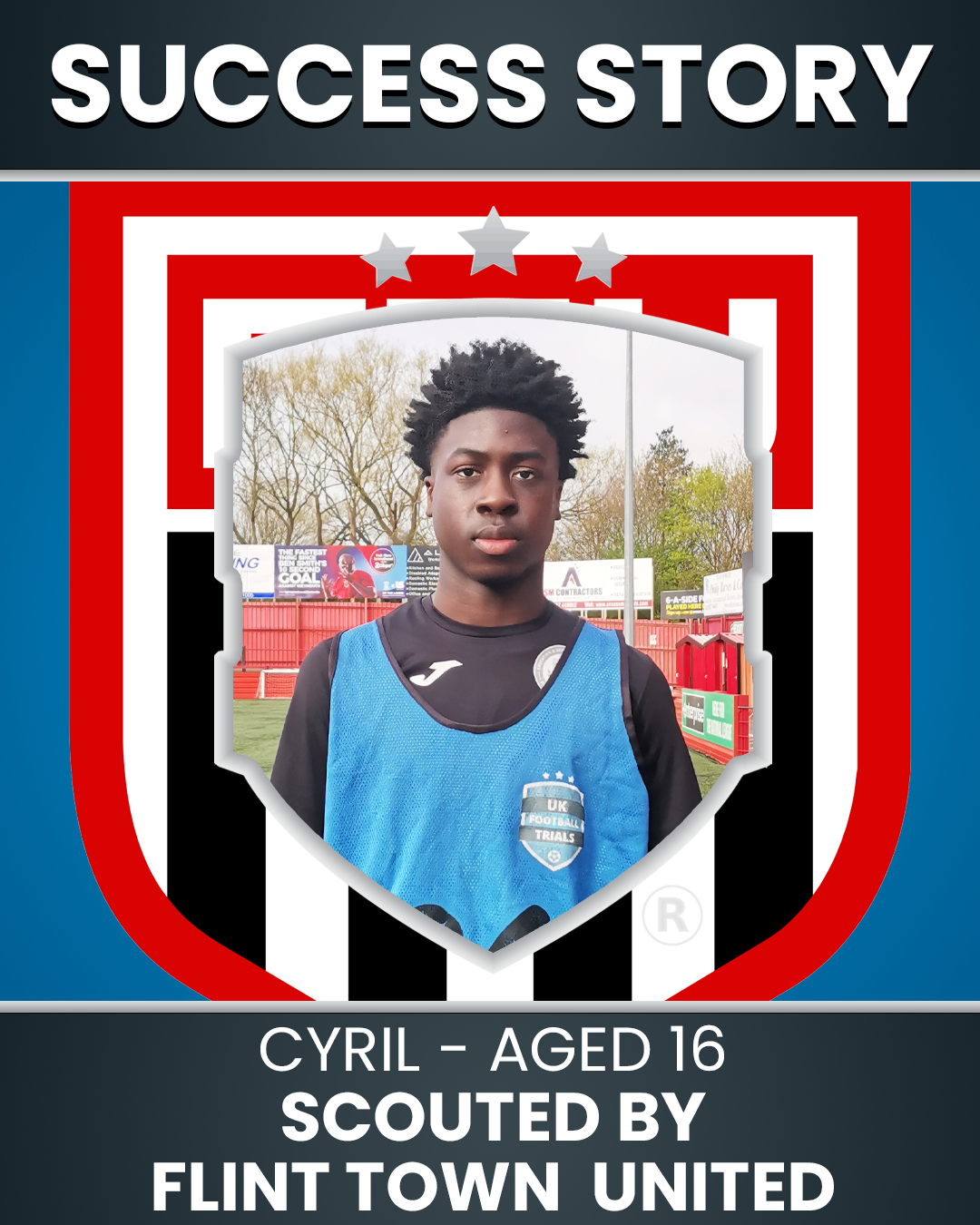 Cyril – 17 Years Old – Right Back | Scouted by Flint Town United