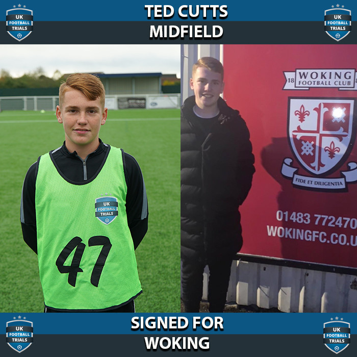 Ted Cutts - Aged 16 - SIGNED for Woking