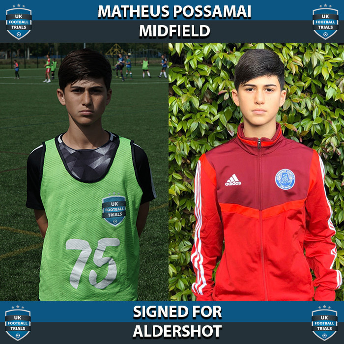 Matheus Possamai - Aged 14 - SIGNED for Aldershot