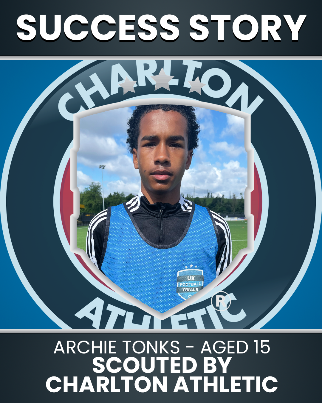 Archie Tonks: 14 Years Old – Scouted by Charlton Athletic