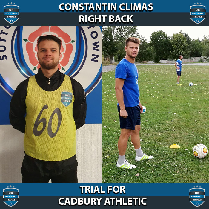 Constantin Calmis - Aged 24 - Trial for Cadbury Athletic
