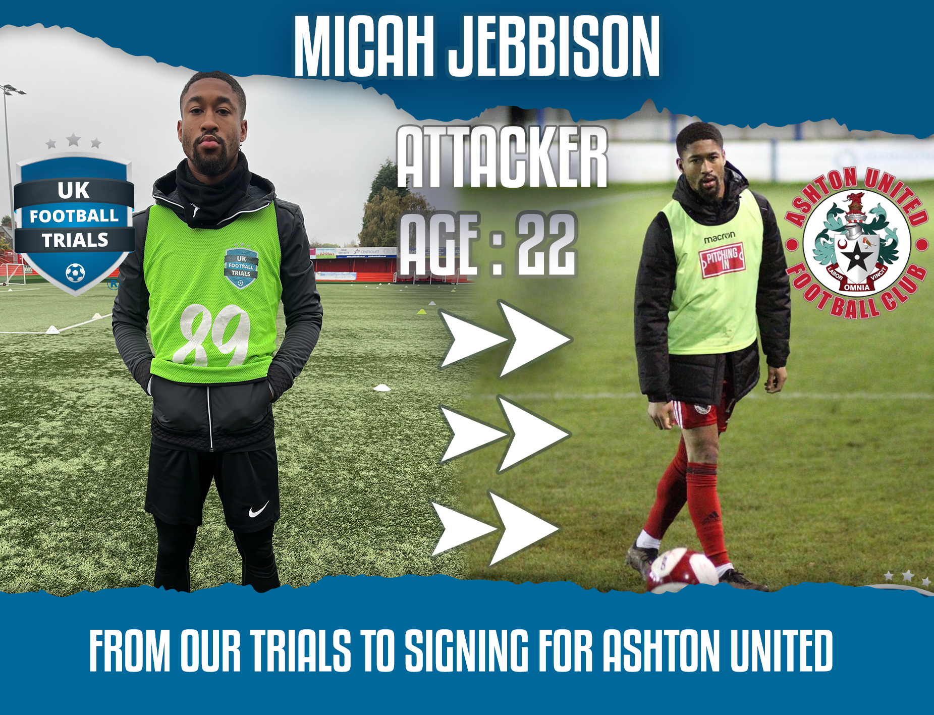 Micah Jebbison - Aged 22 - Signed for Ashton United.