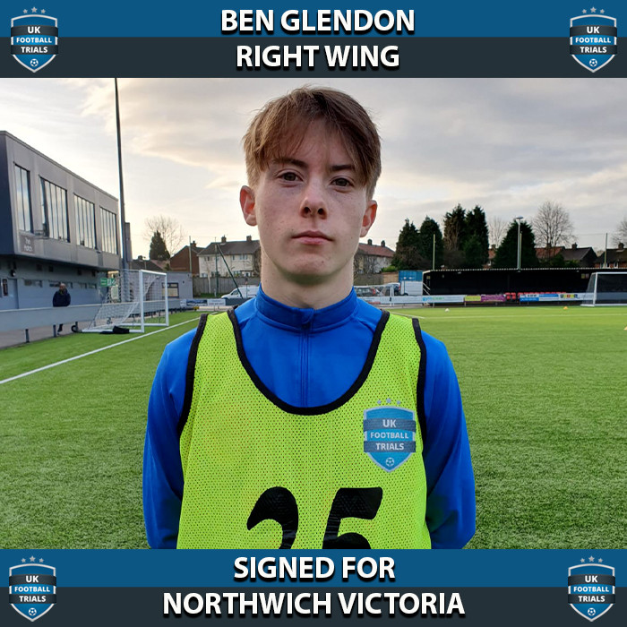 Ben Glendon - Aged 17 - SIGNED for Northwich Victoria