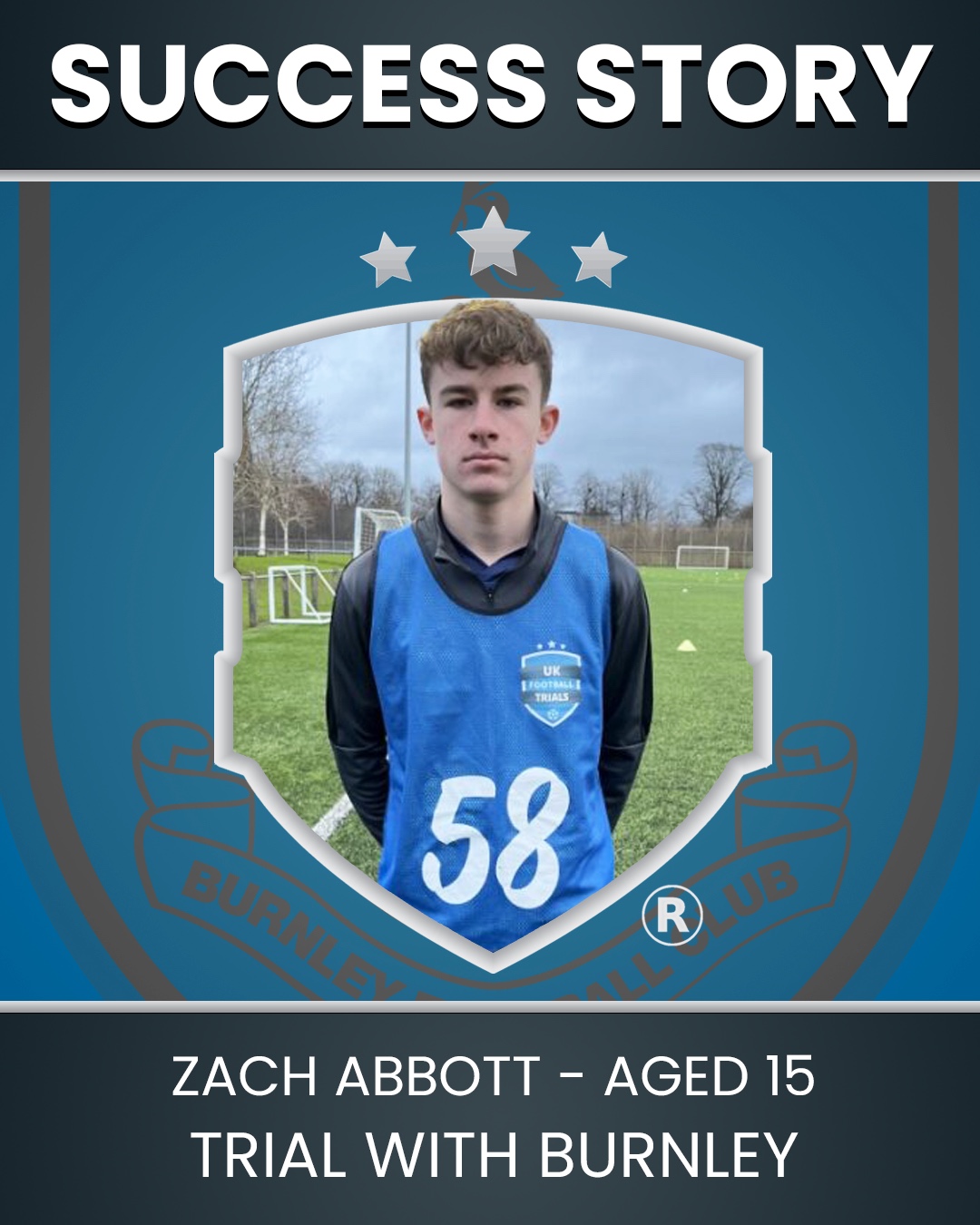 Zach Abbott - Aged 15 – Trial @ Burnley F.C