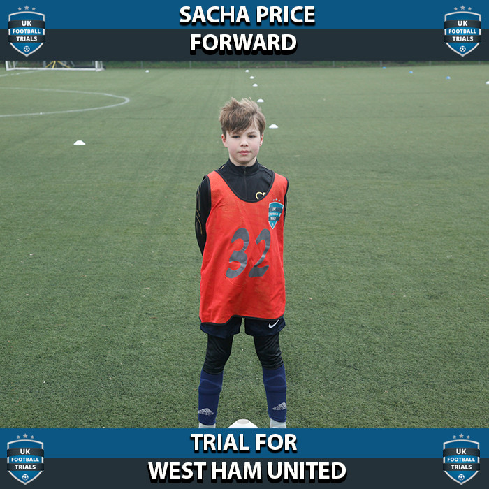 Sacha Price - Aged 10 - Trial for West Ham United