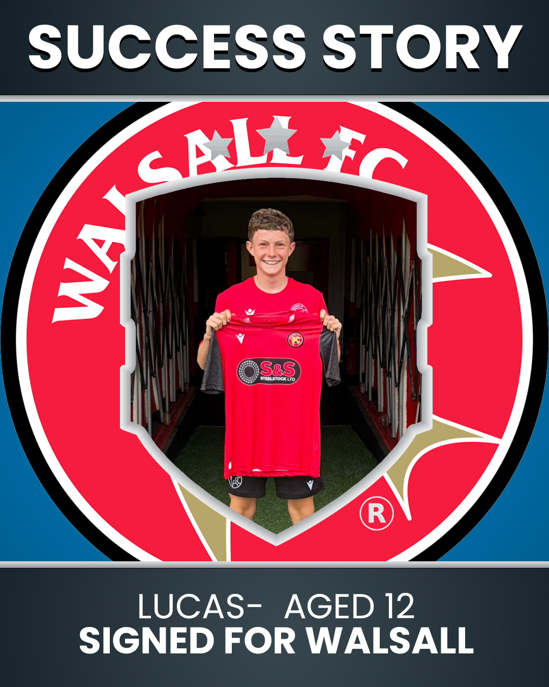 Lucas’ Success Story – From UKFT Trial to Walsall FC