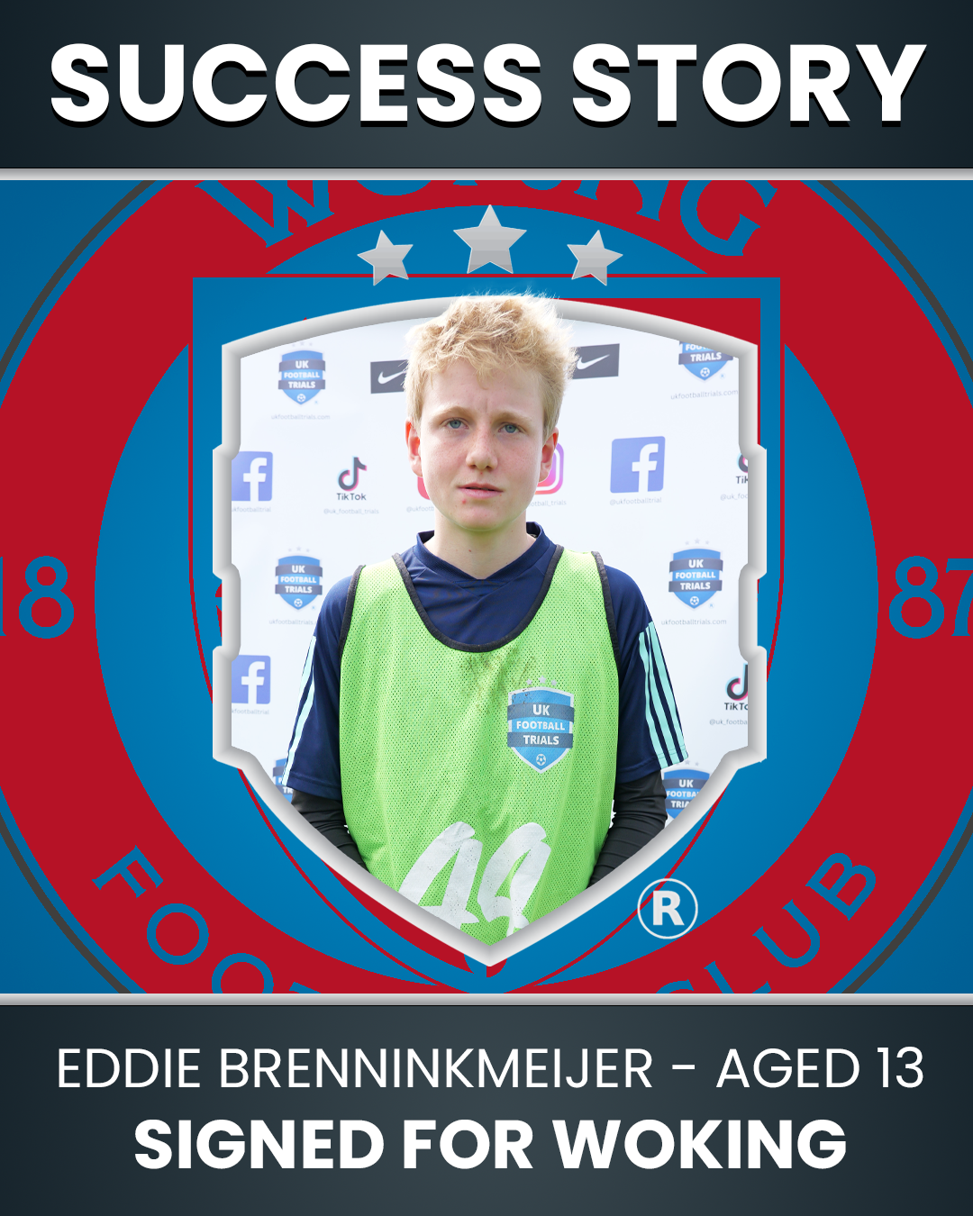 Eddie Brenninkmeijer 14 year old: From Grassroots Talent to Woking FC Success