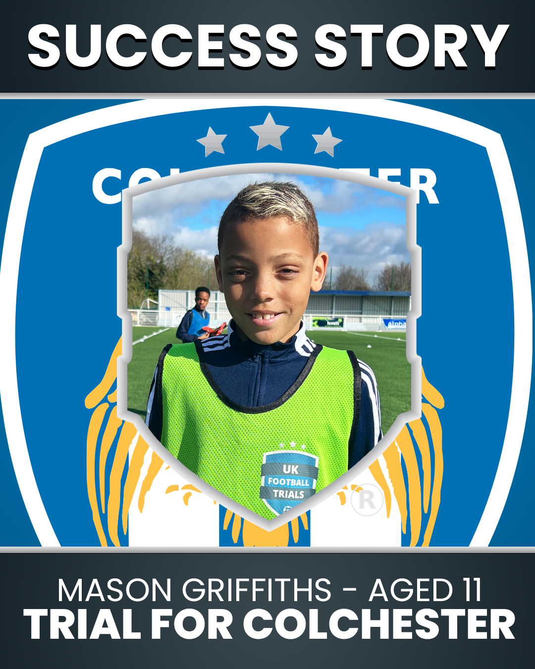 Mason Griffiths – 11 years old Trial with Colchester UTD