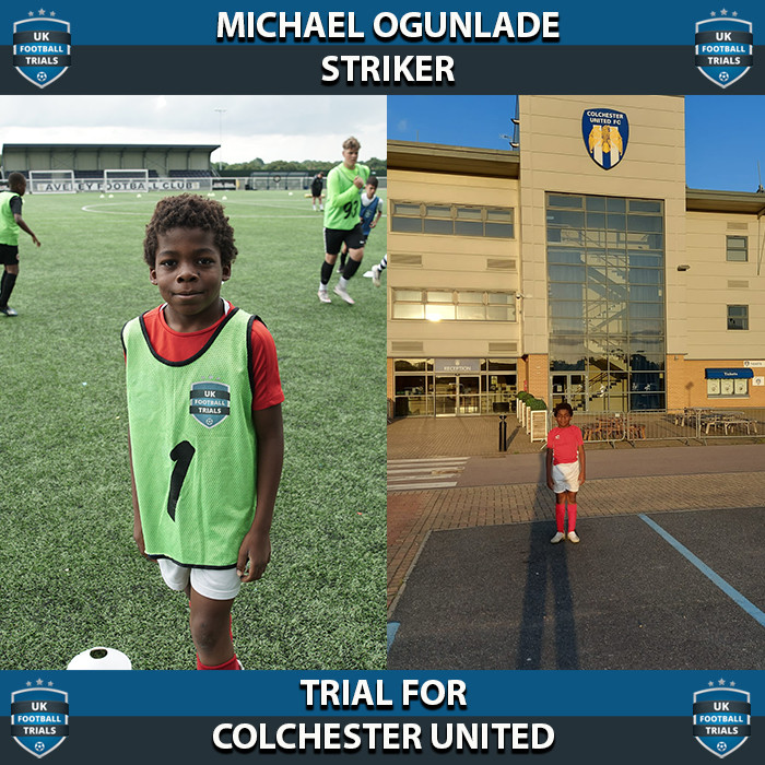 Michael Ogunlade - Aged 9 - Trial For Colchester United