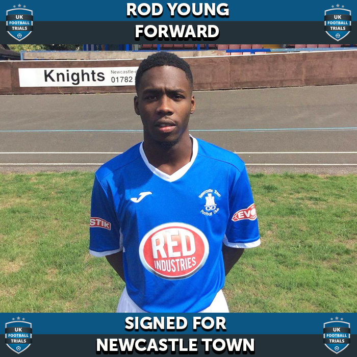 Rod Young - Aged 23 - Signed for Semi-Pro Club Newcastle Town