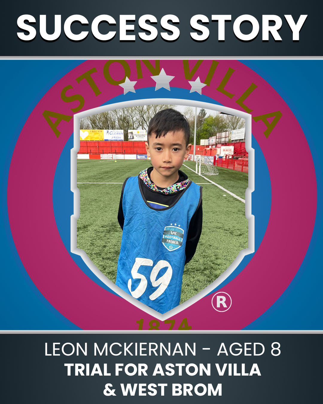 Leon McKiernan 8 year old: From Canada to UK Football Trials