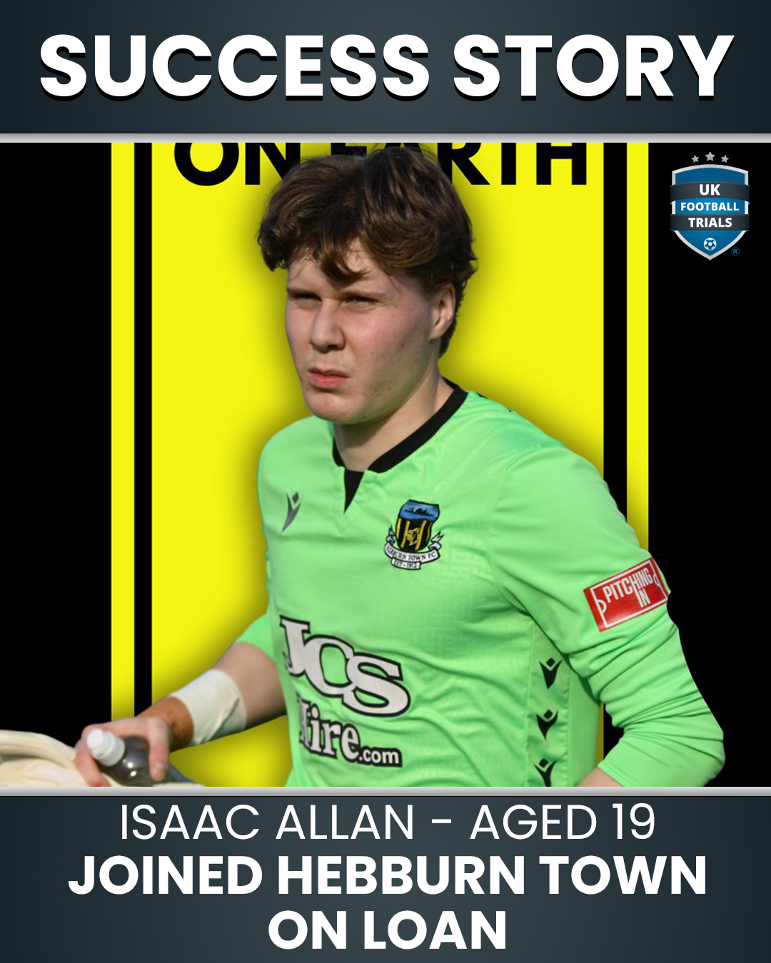 Isaac Allan – Success Story Update - From Sunderland AFC to Hebburn Town Loan Move