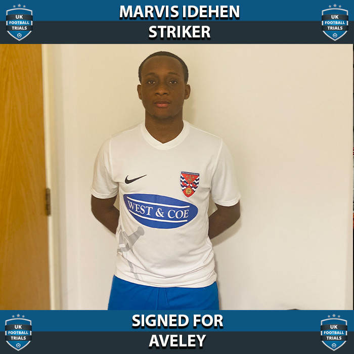 Marvis Idehen - Aged 16 - SIGNED for Aveley
