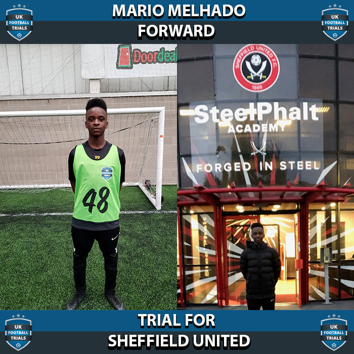 Mario Melhado - Aged 14 - Trial for Sheffield United
