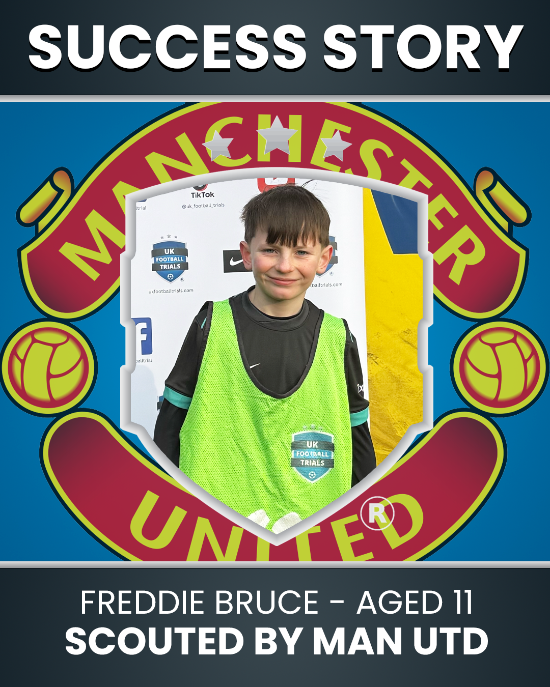Freddie Bruce (Age 11) – Scouted by Manchester United