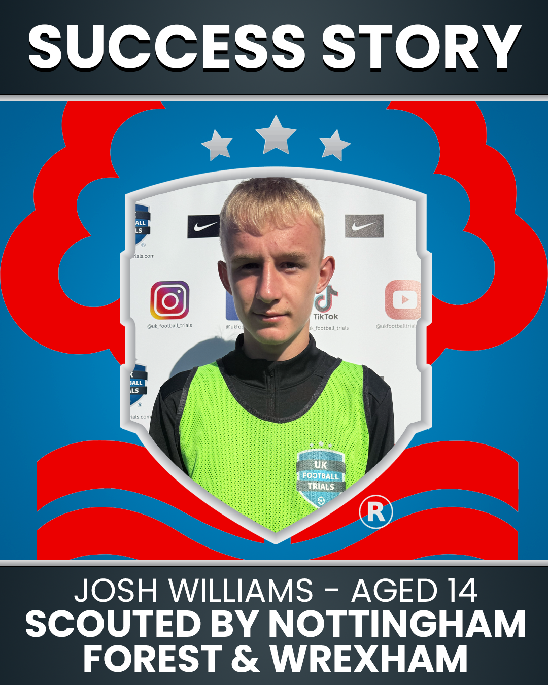 Josh Williams (Age 14) – Centre Back Scouted by Nottingham Forest and Wrexham