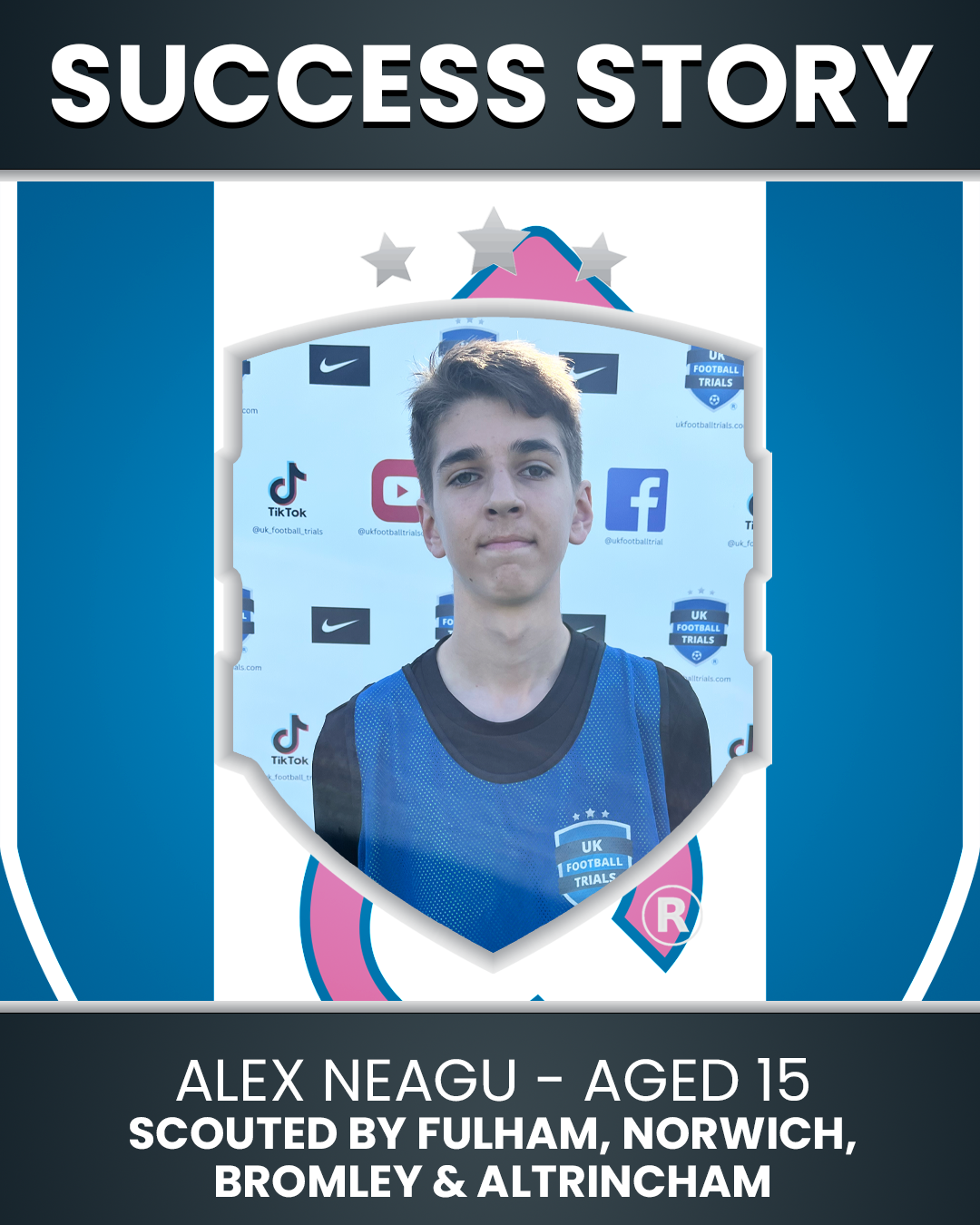 Alex Neagu – 15-Year-Old Winger Scouted by Fulham, Altrincham, Bromley, and Norwich