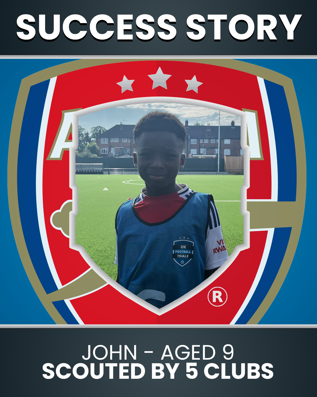 John– 9 Years Old – Scouted by Arsenal, Chelsea, Brentford, AFC Wimbledon & Colchester