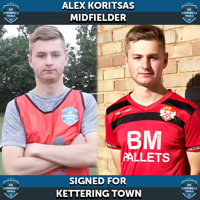 Alex Koritsas - Aged 19 - Playing for U21's for Kettering Town