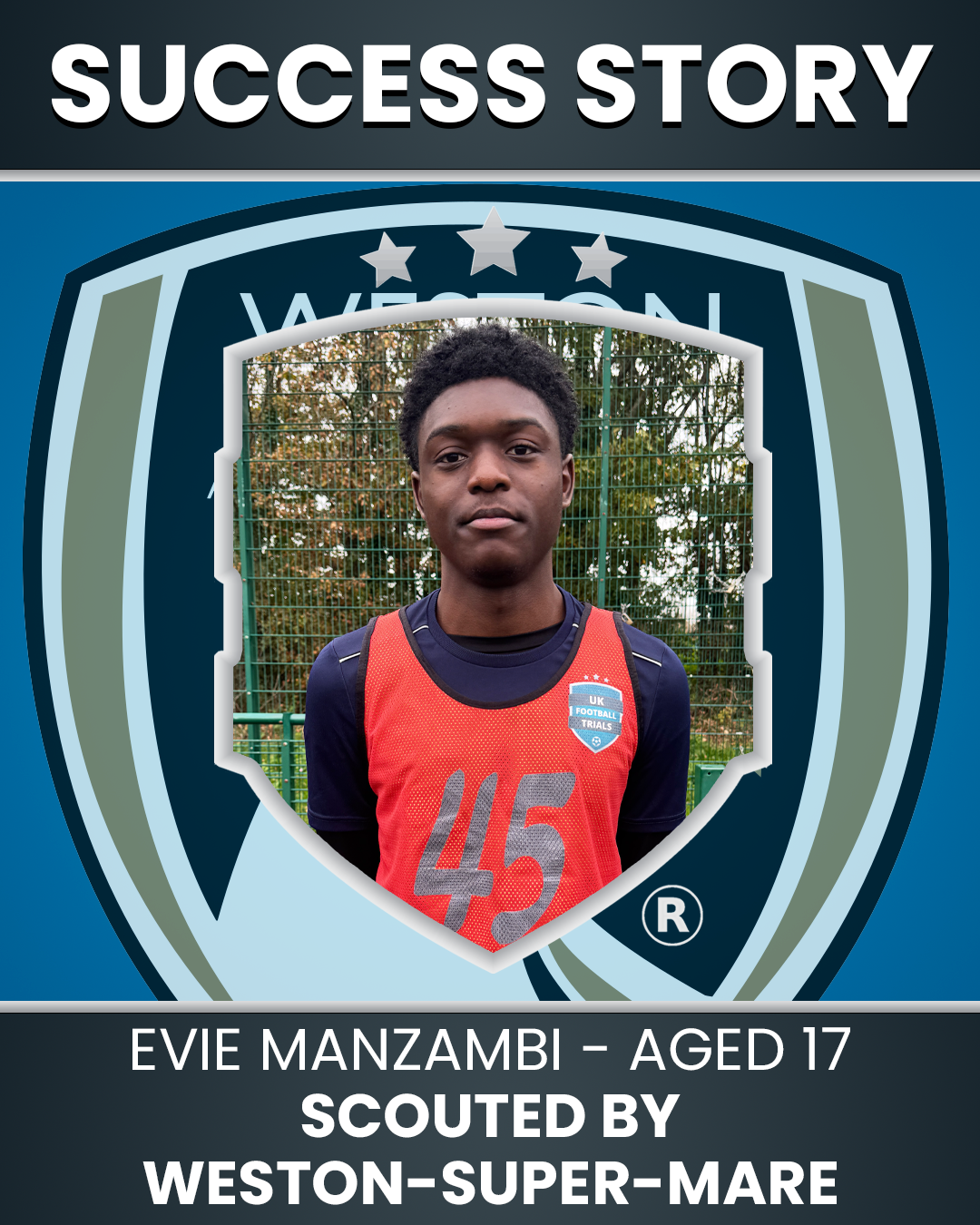 Evie Manzambi – 17 year old scouted by Weston-Super-Mare