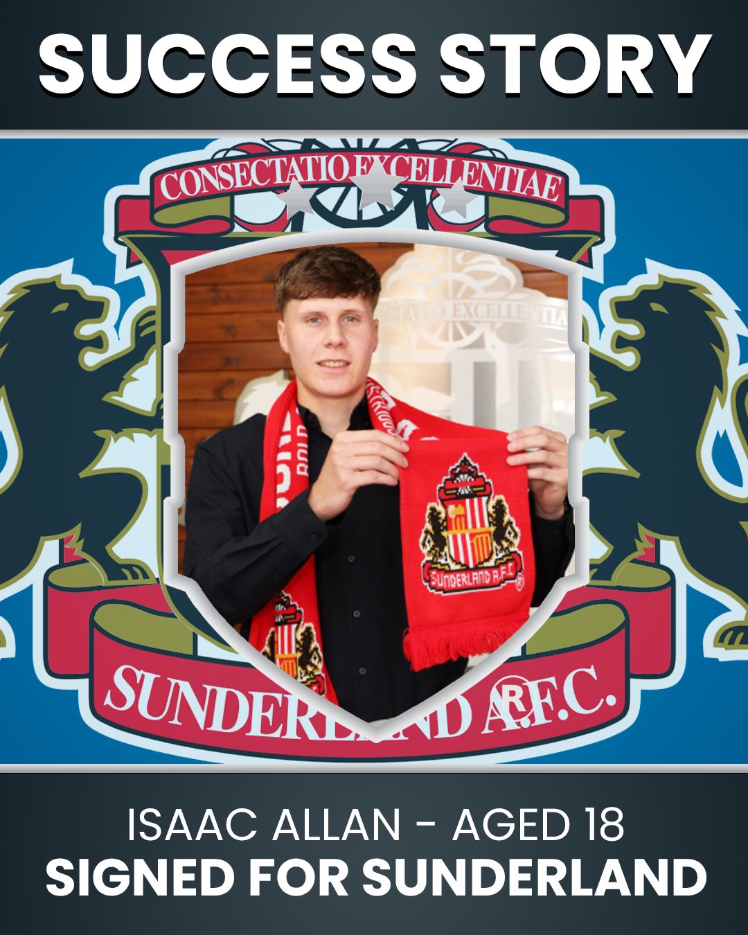 Isaac Allan 18 Year Old - Signed for Sunderland