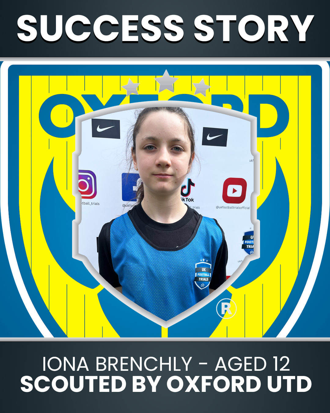 Iona Brenchley (Age 12) – Midfielder Scouted by Oxford United