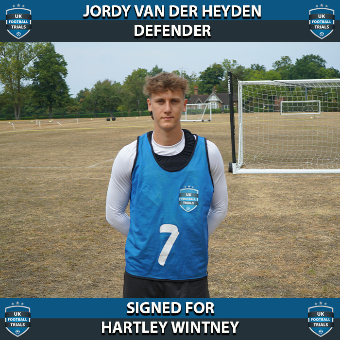 Jordy Van Der Heyden - Aged 22 - SIGNED For Hartley Wintney