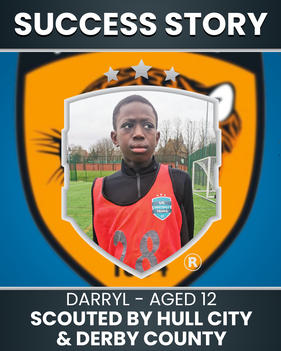 Darryl – 12 Years Old – Midfielder/Winger | Scouted by Hull City & Derby County
