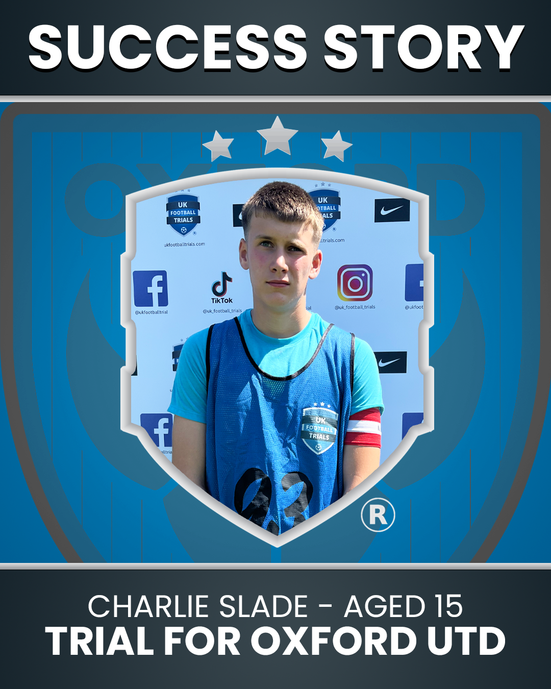 Charlie Slade - 15-Year-Old Left Back - Trial with Oxford