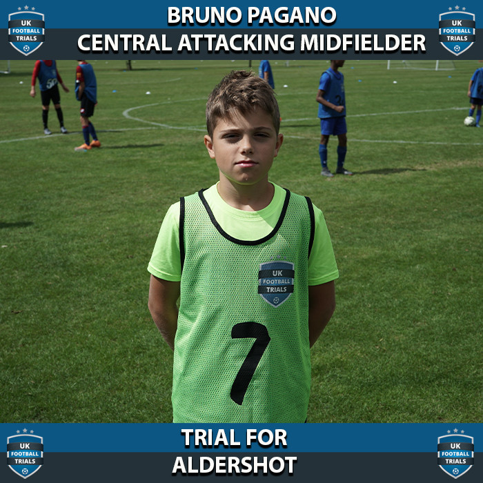 Bruno Pagano - Aged 14 - Trial for Aldershot