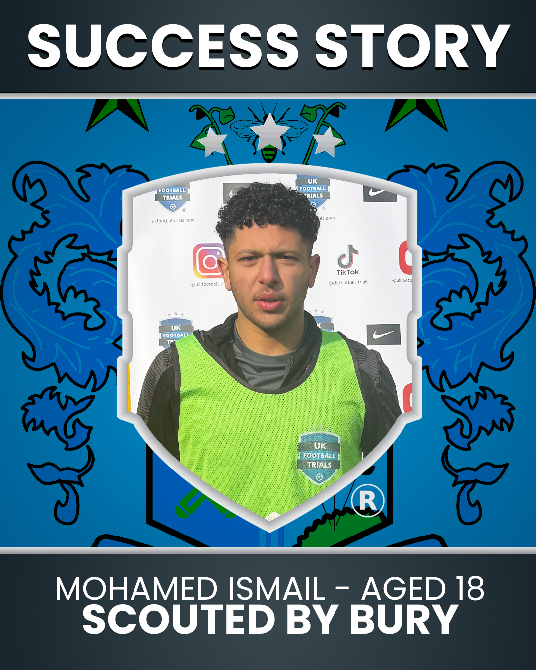 Mohamed Ismail 18 Year Old - Scouted by Bury