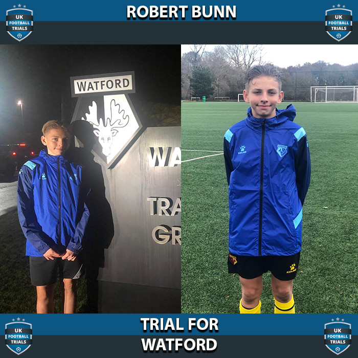 Robert Bunn - Aged 13 - Trial For Watford